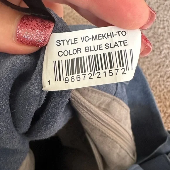 Vince Camuto Mekhi Tote 100% genuine leather blue Crossbody/shoulder bag - Picture 15 of 16